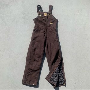 Women’s Berne Sandstone Duck Canvas Insulated Bib Overalls